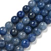 Dyed & Heated Natural Blue Aventurine Beads Strands G-E571-A10-03-1