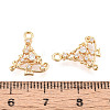 Brass Micro Pave Cubic Zirconia Charms KK-N263-146A-G-3