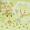 20Pcs Handmade Polymer Clay Rhinestone Beads CLAY-OC0001-12B-4
