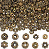 500Pcs 10 Styles Tibetan Style Beads TIBEB-PA0001-12-1