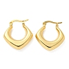 Rack Plated Chunky Rhombus Brass Hoop Earrings for Women EJEW-Z048-14G-1