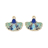 Rack Plating Alloy Enamel Pendants FIND-I038-07E-1