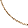 Ion Plating(IP) 304 Stainless Steel Cable Chain Necklace for Men Women STAS-B039-05G-2