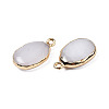 Natural White Stone Pendants G-N326-130-01-3