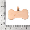 Ion Plating(IP) 304 Stainless Steel Pendants X-STAS-I140-07B-RG-3