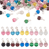 Cat Eye Pendants HJEW-TA0001-02S-1