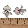 Rack Plating Alloy Rhinestone Pendants PALLOY-F312-05P-3