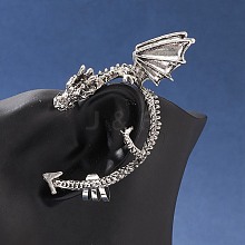 Alloy Dragon Cuff Earrings EJEW-FS0001-08