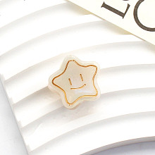 Cellulose Acetate(Resin) Star Hair Claw Clips OHAR-PW0003-030G