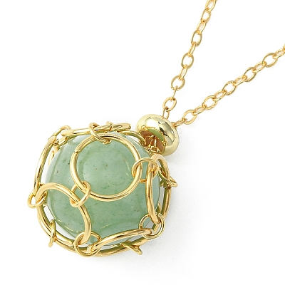 304 Stainless Steel Macrame Pouch Empty Stone Holder for Pendant Necklaces Making NJEW-TA00083-02-1