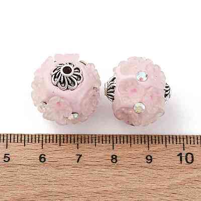 Handmade Resin Indonesia Round Beads IPDL-P005-21AS-02-1