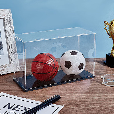 Transparent Plastic Minifigures Display Case ODIS-WH0043-144A-1