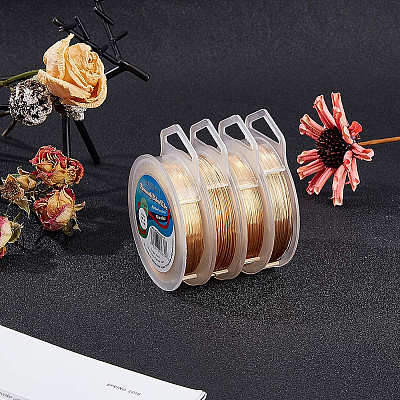 Round Copper Wire for Jewelry Making CWIR-BC0004-0.15mm-07-1