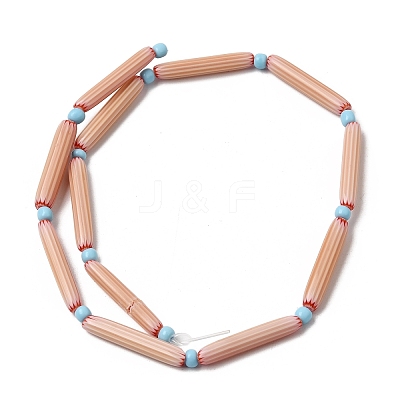 Handmade Lampwork Chevron Beads LAMP-Z019-01-03-1