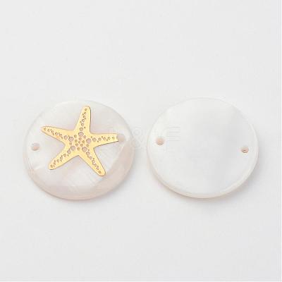 Freshwater Shell Links connectors SHEL-S247-13-1