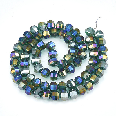 Electroplate Glass Beads Strands EGLA-S174-05G-1