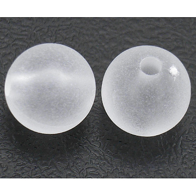Transparent Acrylic Round Beads X-PL720-1