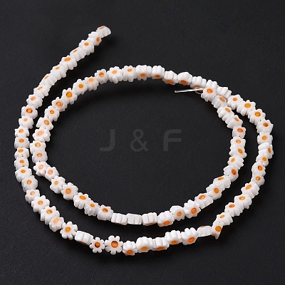 Handmade Millefiori Glass Bead Strands LAMP-J035-4mm-73-1