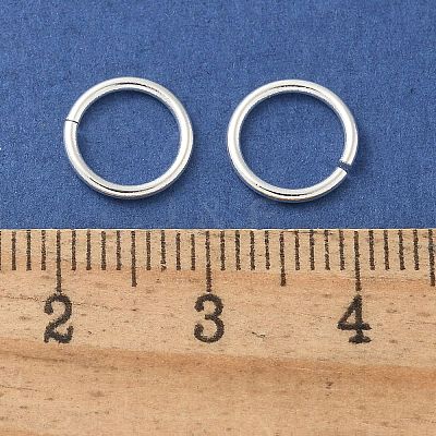 Brass Open Jump Rings KK-M165-9mm-01S-RS-1