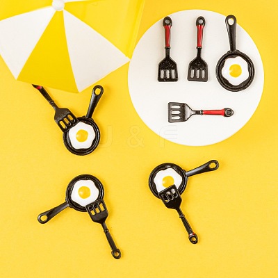 20Pcs 2 Style Spray Painted Alloy Enamel Pendants ENAM-LS0001-85-1