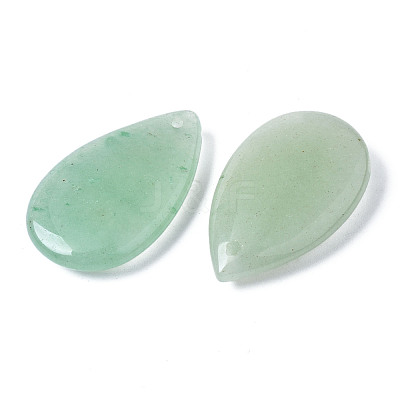 Natural Green Aventurine Pendants G-S299-124B-1