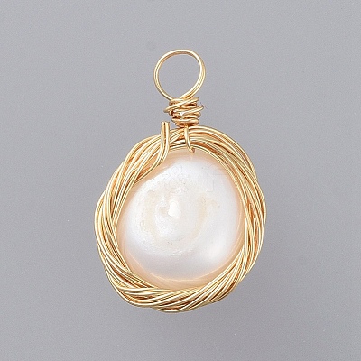 Natural Baroque Pearl Keshi Pearl LS-X-PALLOY-JF00409-1