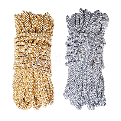 2Pcs 2 Colors Polyester Twisted Cord DIY-CA00001-1