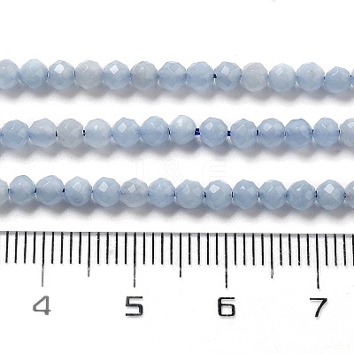 Natural Angelite Beads Strands X-G-G161-A05-05-1
