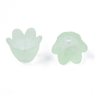 Transparent Acrylic Bead Caps FACR-N005-002C-1