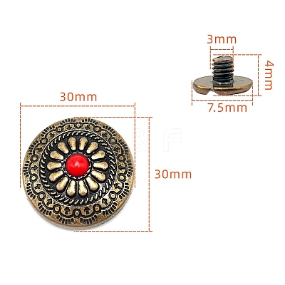 Alloy Decorative Buttons PW-WG1200D-06-1
