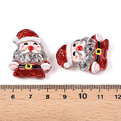 Christmas Theme Transparent Epoxy Resin Decoden Cabochons CRES-T025-01D-1