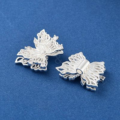 Brass Micro Pave Clear Cubic Zirconia Beads KK-Z059-03S-1