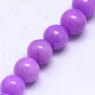 Natural Mashan Jade Round Beads Strands G-D263-8mm-XS24-1