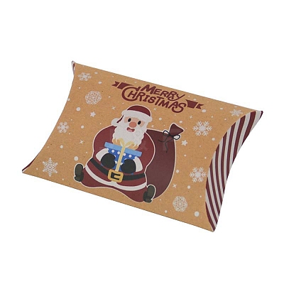 Christmas Theme Cardboard Candy Pillow Boxes CON-G017-02A-1