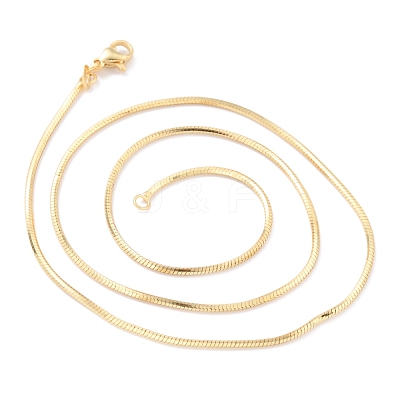 Brass Snake Chain Necklaces NJEW-I247-03G-1