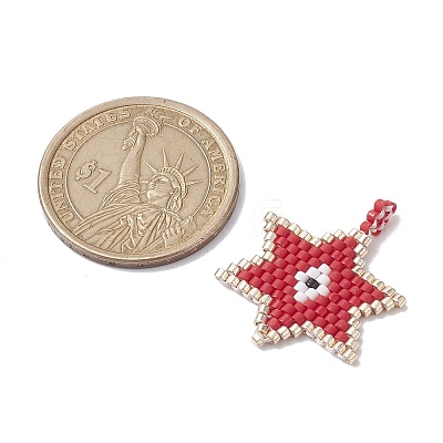 Handmade MIYUKI Delica Seed Loom Pattern PALLOY-MZ00173-1