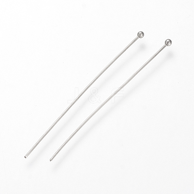 Tarnish Resistant 304 Stainless Steel Ball Head pins STAS-S066-70x0.5mm-1