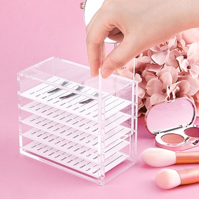 Rectangle Five-layer Acrylic Eyelash Storage Box MRMJ-OC0001-95-1