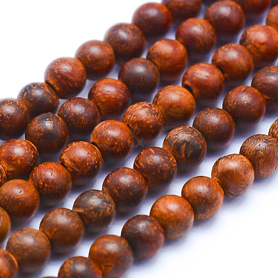 Natural Wood Beads Strands X-WOOD-P011-06-8mm-1