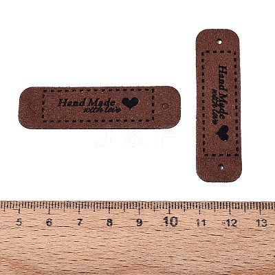 Imitation Leather Label Tags PURS-PW0001-494G-1