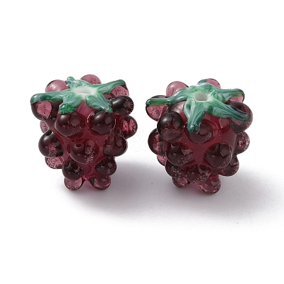Handmade Lampwork Beads X-LAMP-WH0012-02C-1