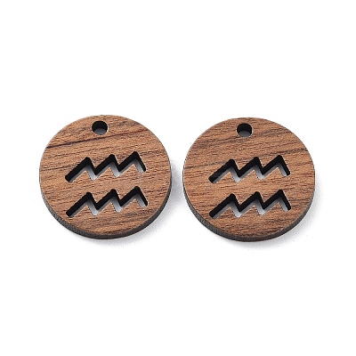 Walnut Wood Laser Cut Pendants WOOD-Q051-06H-1