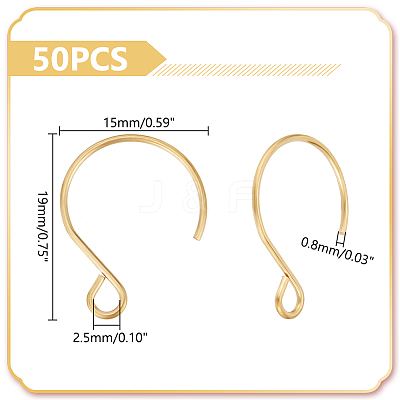 Ion Plating(IP) 304 Stainless Steel Earring Hooks STAS-UN0058-96G-1