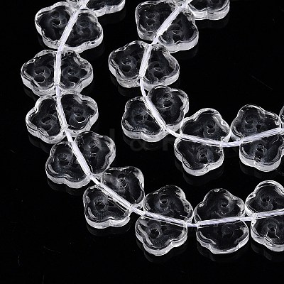 Transparent Glass Beads Strands GLAA-N001-60-1