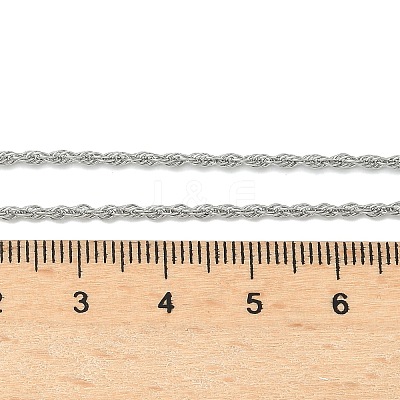 304 Stainless Steel Rope Chain Necklaces NJEW-Z084-02P-02-1