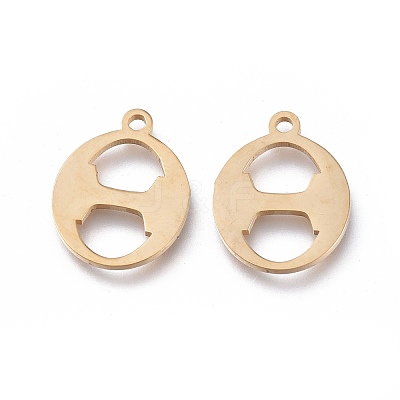 304 Stainless Steel Charms STAS-K215-08G-1