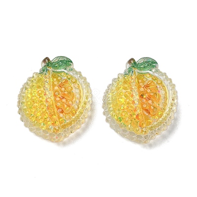 Fruit Transparent Epoxy Resin Decoden Cabochons CRES-I030-23C-1