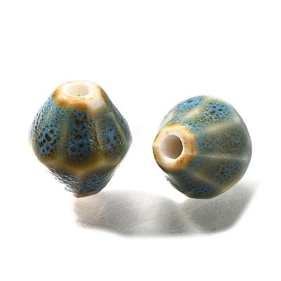 Vintage Style Glazed Ceramic Porcelain Beads PORC-H013-01-07-1