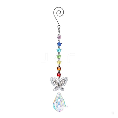 Crystal Glass Sun Catcher Pendant PW-WG24D91-01-1