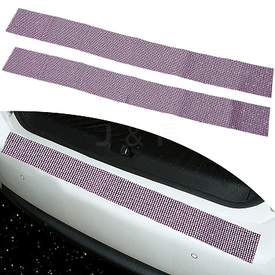 2Pcs Resin Rhinestone Glue Non-slip Car Door Stickers AJEW-GF0013-30B-1